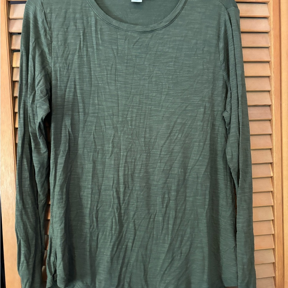 Old Navy Luxe Olive Long Sleeve Top